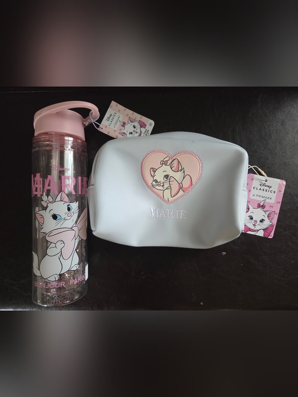 Disney Primark Marie Makeup Bag And Water Bottle